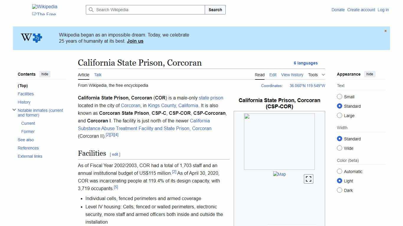 California State Prison, Corcoran - Wikipedia